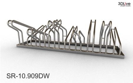 Stojak na 10 rowerów, model SR-10.909DW.