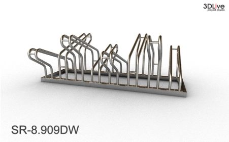 Stojak na 8 rowerów, model SR-8.909DW.