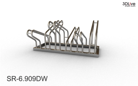 Stojak na 6 rowerów, model SR-6.909DW.