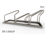 Stojak na 3 rowery, model SR-3.909UP(WW) - Wysoki z lewej, Wysoki z prawej.