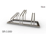 Stojak na 3 rowery, model SR-3.909(NN) - Niski z lewej, Niski z prawej.