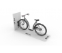 Wieszak na rower-WR 1.1 — model prosty-kąt 90° jednostronny — malowany (z uszkodzoną powłoką lakierniczą - patrz opis)