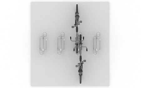 Powierzchnia robocza stojaka SR-2, układ prosty jedno rzędowy