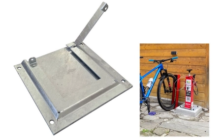 Publiczna pompka rowerowa PO-1.1.06 stal nierdzewna AISI 304 malowana proszkowo RAL