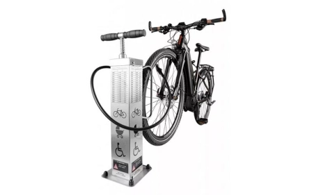 Publiczna pompka rowerowa PO-1.1.06 stal nierdzewna AISI 304 malowana proszkowo RAL