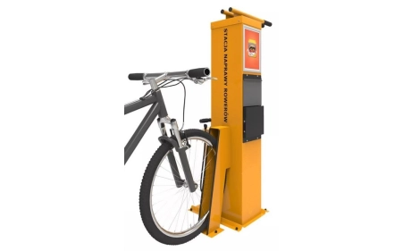 Stacja ładowania i naprawy rowerów SŁNR-1.1.07 Lion Box stal nierdzewna AISI 304 malowana proszkowo RAL