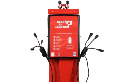 Stacja ładowania i naprawy rowerów SŁNR-1.1.07 Lion Box stal ocynkowana galwanicznie malowana proszkowo RAL