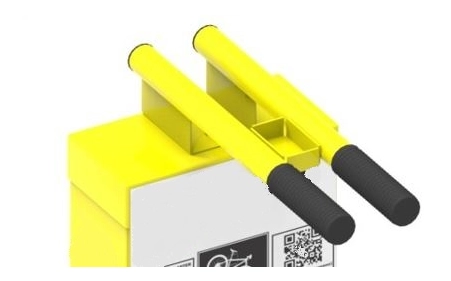 Stacja ładowania i naprawy rowerów SŁNR-1.1.07 Lion Box stal ocynkowana galwanicznie malowana proszkowo RAL