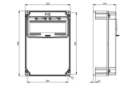 Stacja/moduł e-bike do ładowania rowerów SMŁR-62.040, 4 gniazda Schuko 250V, bez stojaka