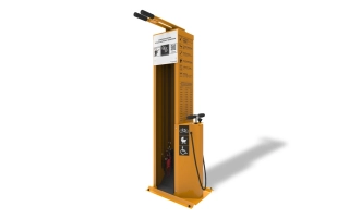 Stacja naprawy rowerów SNR-1.1.07 stal ocynkowana galwanicznie malowana proszkowo lub termoplastycznie RAL