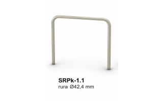 Stojak rowerowy SRPk-1.1 bez poprzeczki — do zabetonowania — stal nierdzewna AISI 304 — rura Ø42,4 mm Stojak rowerowy SRPk-1.1 bez poprzeczki — do zabetonowania — stal nierdzewna AISI 304 — rura Ø42,4 mm