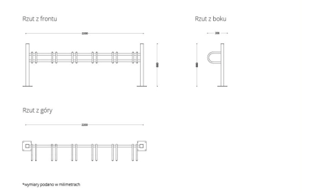 Stojak rowerowy SR-01.23