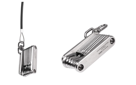 Multitool zestaw kluczy HEX/TORX AISI420 z krętlikiem