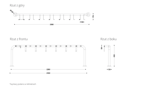 Stojak na hulajnogi STOJ.HULAJ.-01.02