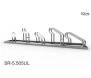 Stojak na 5 rowerów, model SR-5.505UL(NN) - Niski z lewej, Niski z prawej.