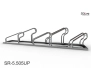 Stojak na 5 rowerów, model SR-5.505UP(NN) - Niski z lewej, Niski z prawej.