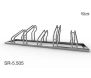 Stojak na 5 rowerów, model SR-5.505(NN) - Niski z lewej, Niski z prawej.